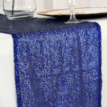 Royal Blue Premium 12 Inch x 108 Inch Sequin Table Runner#whtbkgd