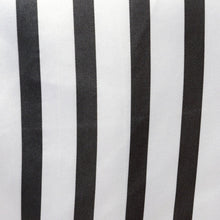Black & White Satin Table Runner Stripes 12 Inch x 108 Inch#whtbkgd