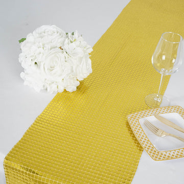 Create a Luxurious Atmosphere with the Gold Dashing Mirror Foil Table Runner