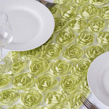COUTURE Rosettes on Lace Runner - Tea Green