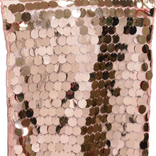 13x108inch Blush / Rose Gold Big Payette Sequin Table Runner#whtbkgd