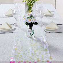 13x108inch Iridescent Big Payette Sequin Table Runner