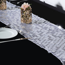 Big Payette Sequin Table Runner 13 Inch x 108 Inch in Clear Color