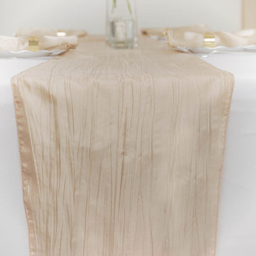 Versatile and Stylish: Crinkle Taffeta Table Runner for Every Occasion