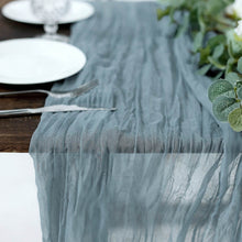 Gauze Cheesecloth Table Runner in Dusty Blue 10 Feet