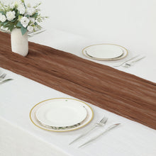 Brown Cheesecloth Table Runner 10 Feet