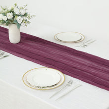 Eggplant Cheesecloth Table Runner 10 Feet
