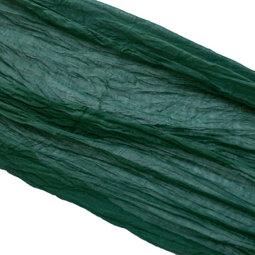 Versatile and Stylish Green Gauze Cheesecloth Table Runner
