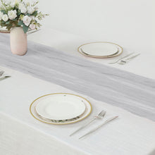 Gauze Cheesecloth Table Runner in Silver 10 Feet