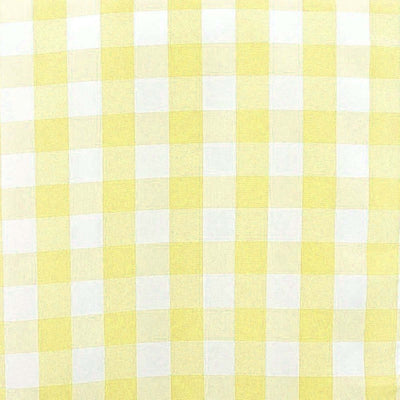 Yellow and white checkered fabric pattern texture.