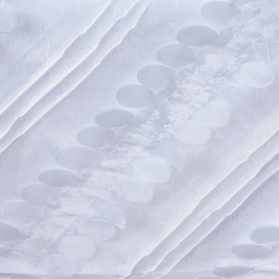 White fabric with textured circular patterns #whtbkgd