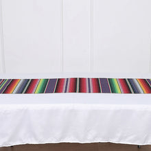 Mexican Serape Table Runner with Tassels 14 Inch x 108 Inch