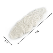 Faux Sheepskin Ultra Soft White Rug Runner 6 Feet x 2 Feet
