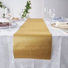 9Ft Gold Glitzing Glitter Table Runner, Disposable Paper Table Runner