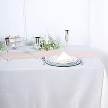 12 Inch x 108 Inch Slubby Textured Linen Table Runner Wrinkle Resistant
