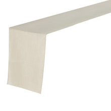 Wrinkle Resistant Slubby Textured Beige Linen 12 Inch x 108 Inch Table Runner