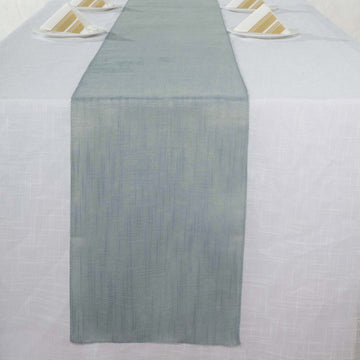 Unleash Your Creativity with the Dusty Blue Linen Table Runner