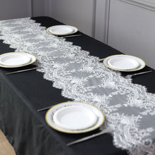 15 Inch x 117 Inch Ivory Lace Table Runner