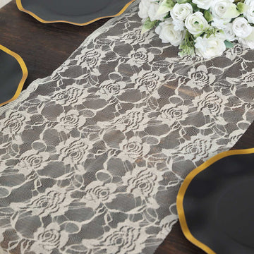 Elevate Your Dining Experience with the Ivory Floral Table Runner