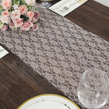 Enhance Your Wedding Table Decor with Blush Floral Lace