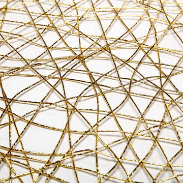 Add a Touch of Luxury with the Gold Wire Nest Table Runner