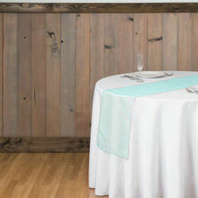 Blue Organza 14 Inch x 108 Inch Table Top Runner