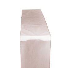 Organza Table Top Runner 14 Inch x 108 Inch Dusty Rose