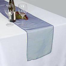 Navy Blue Organza 14 Inch x 108 Inch Table Top Runner
