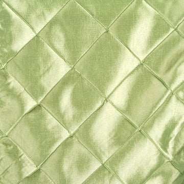 Enhance Your Wedding or Party Decor with the Apple Green Taffeta Pintuck Table Runner