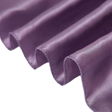 Enhance Your Event Decor with the Violet Amethyst Satin Table Runner