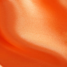 12 Inch x 108 Inch Satin Table Runner In Orange#whtbkgd