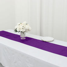 Purple Velvet Reusable 12 Inch x 108 Inch Sheen Finish Premium Seamless Table Runner