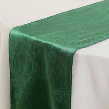12 Inch x 108 Inch Hunter Emerald Green Colored Premium Velvet Table Runner 
