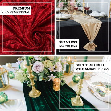 Elevate Your Event Decor with the Royal Blue Premium Velvet Table Runner