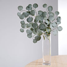 4 Pack Of 25 Inch Real Touch Frosted Green Silk Artificial Eucalyptus Stems