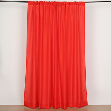 Add Elegance to Your Décor with Red Polyester Drapery Panels