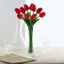13 Inch Red Artificial Foam Tulip Bouquet 10 Stems