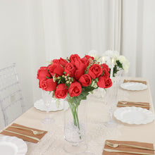 3 Pack Red Artificial Rose Bud Bouquets