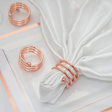 Enhance Your Table Decor with Rose Gold Napkin Rings