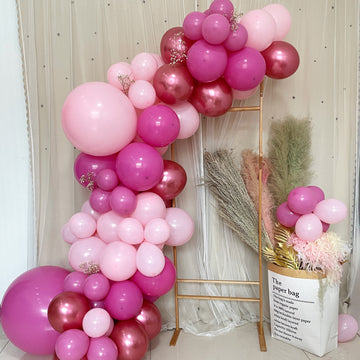94 Pack Rose Gold, Blush and Pink DIY Balloon Garland Arch Party Kit
