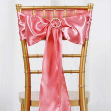 5 pack - 6"x106" Rose Quartz Satin Chair Sashes