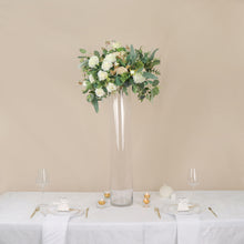 32 Inch Clear Round Glass Cylinder Vases