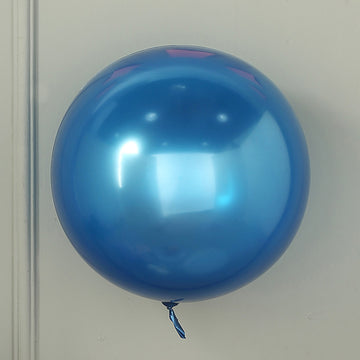 2 Pack Royal Blue Reusable UV Protected Sphere Vinyl Balloons 18"