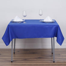 Square Royal Blue Polyester Tablecloth 54 Inch