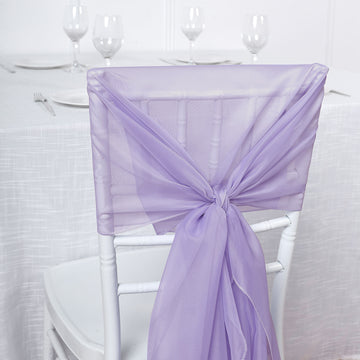 Enhance the Beauty of Your Event with Lavender Lilac Chair Sashes