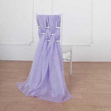 Create a Dreamy Atmosphere with Lavender Lilac Chair Sashes
