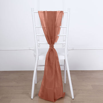 Transform Your Event with Terracotta (Rust) Chair Decor