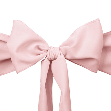 Add Elegance and Style with Blush Polyester Chair Sashes
