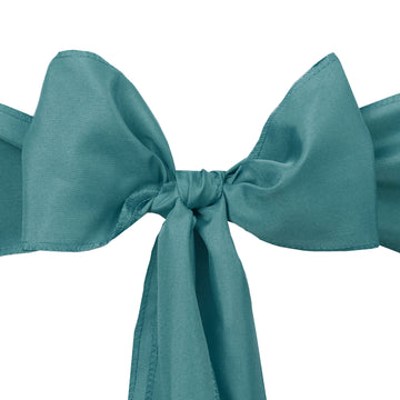Enhance Your Event Aesthetics with Turquoise Polyester Chair Sashes