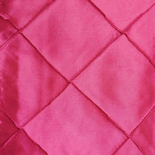 a close up of satin & taffeta chair sashes in pink quilt with stitching